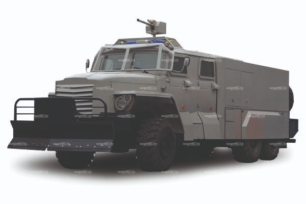 Водометный автомобиль для борьбы с беспорядками АЦ-7,0-40 на шасси Урал-55571