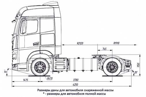 схема КАМАЗ-54901 Sedelnyj tjagach KAMAZ 54901 92